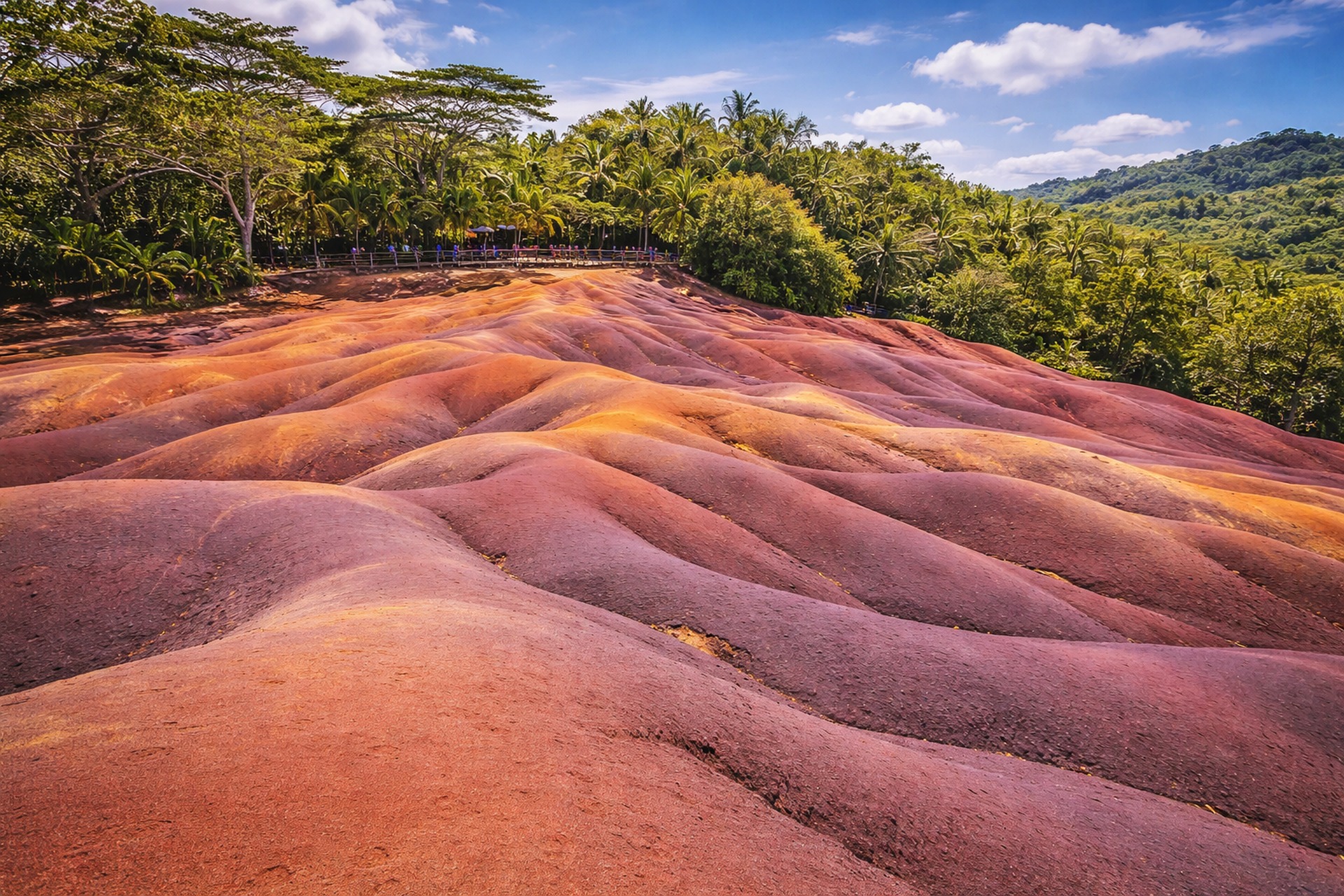 Chamarel coloured earth