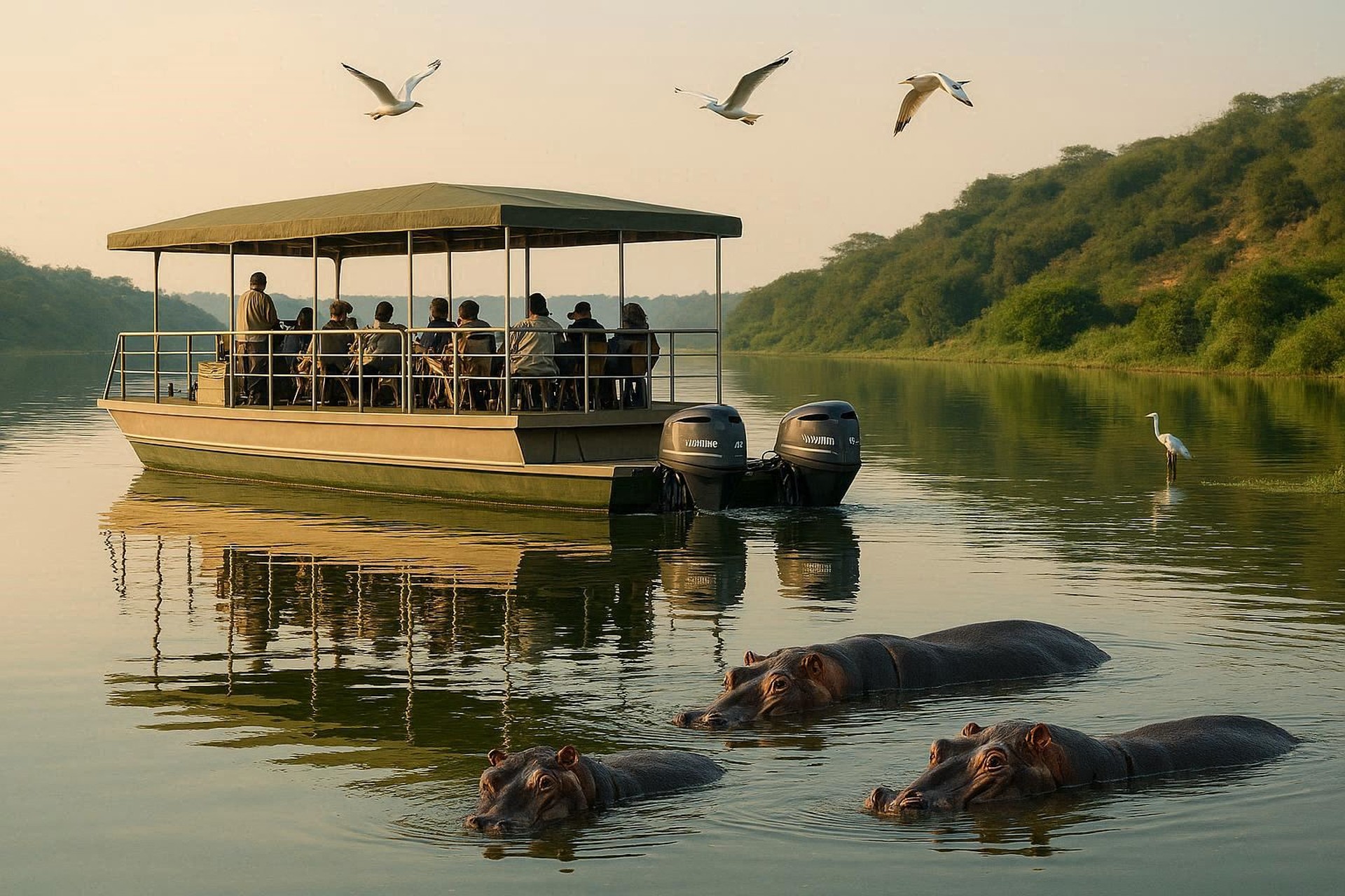 Kazinga Channel boat cruise